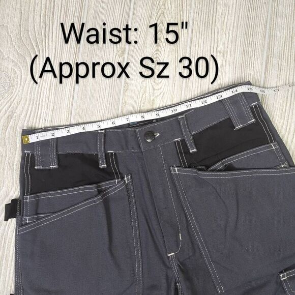 Bluewear Rough Workwear Mens 46 Cargo Shorts Gray Pockets 100% Cotton NWT - Picture 10 of 10